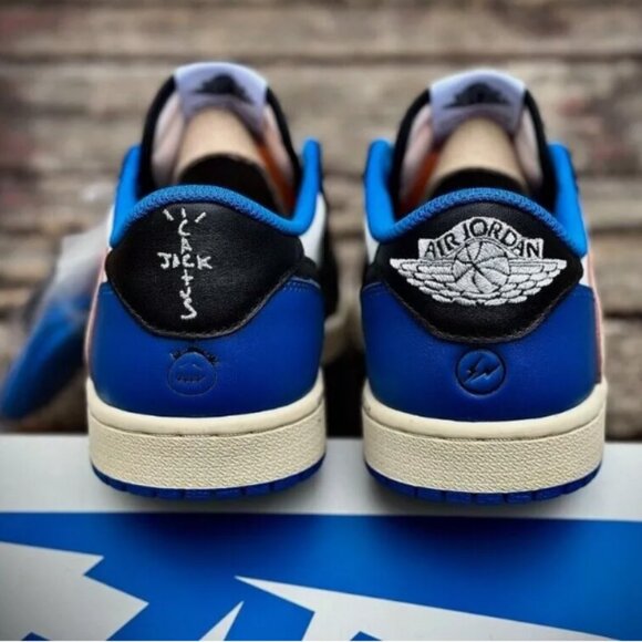 AJ1 Retro Low OG SP x Travi Scot Military Blue - Picture 5 of 7